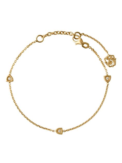 burberry bracelet charm|Shield Chain Bracelet in Gold/clear .